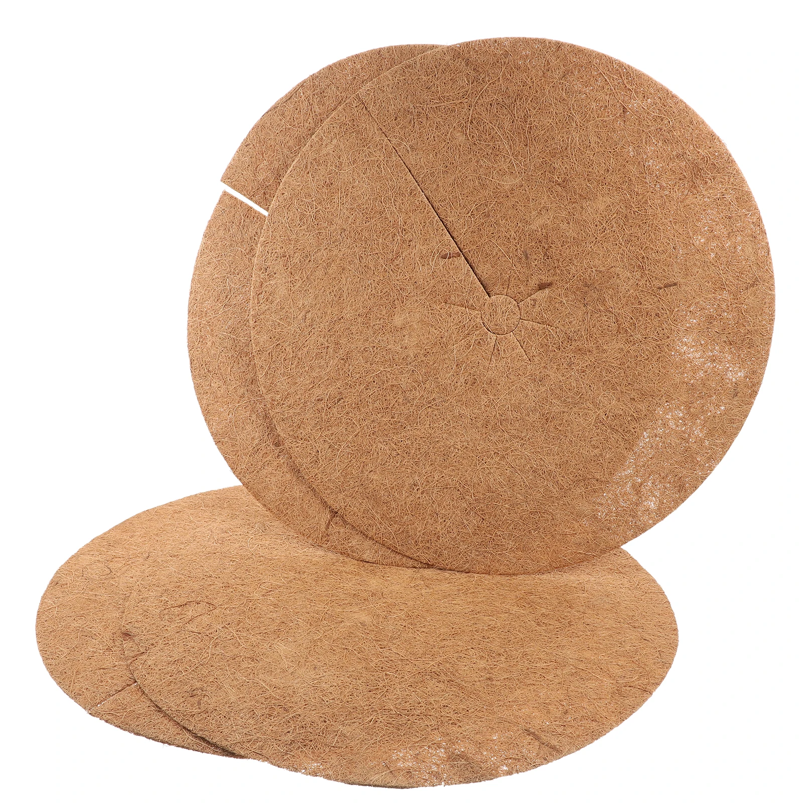 

4 шт., герметичные коврики из кокосового волокна, 40 см, многоразовые прочные садовые чехлы, крышка для корней дерева, кольцо для цветов, мульчи, удержание воды