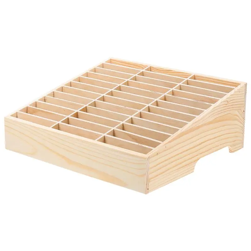 Office Mobile Phone Organizing Box Temporary Wooden Multi-grid Cell Phones Storage Box Desktop Mobile Phone Holder Organizer