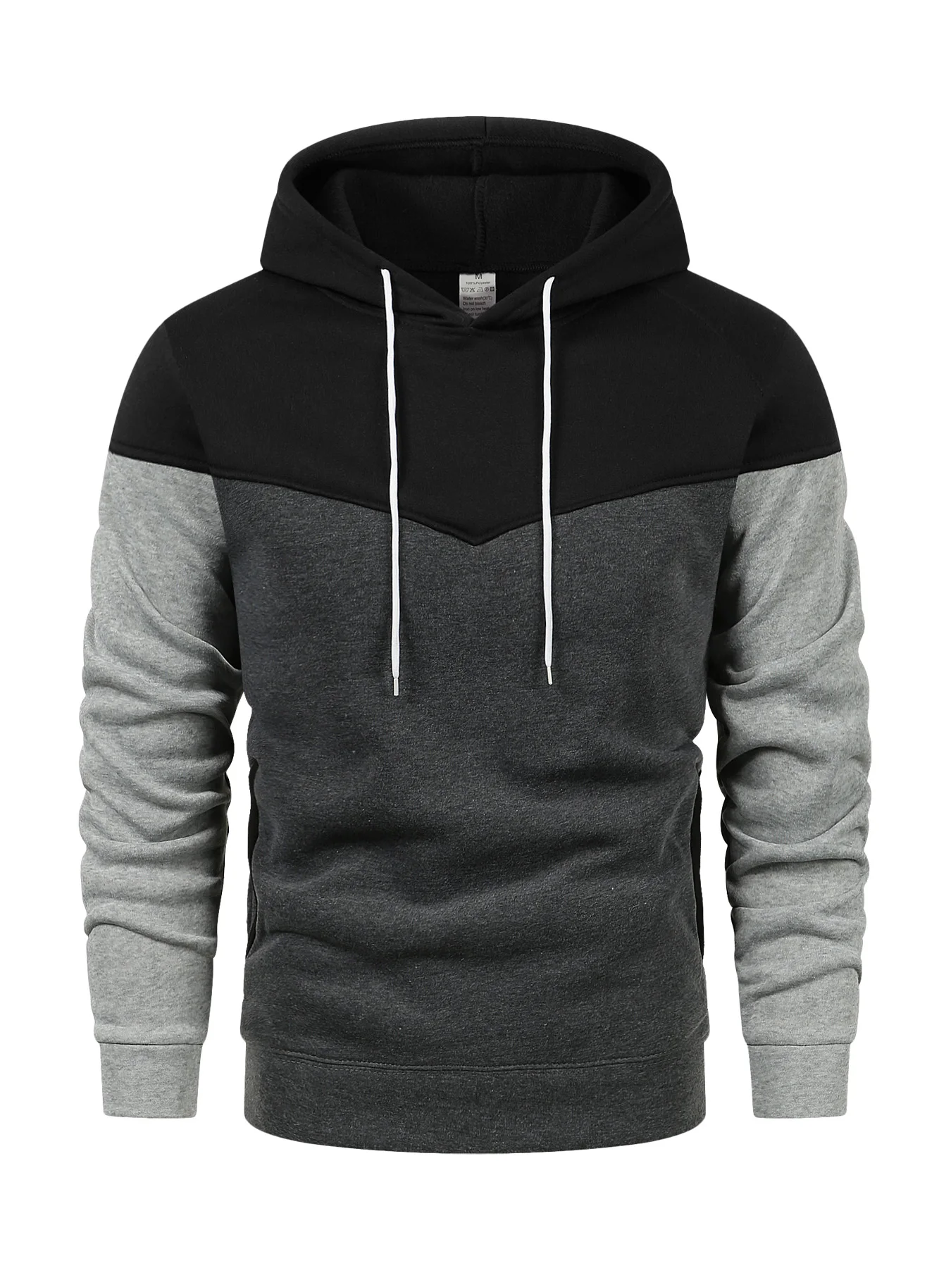 New Men's and Women's Spring and Autumn Fashion Splicing Color High Quality Neutral Hoodie, Available in Multiple Colors