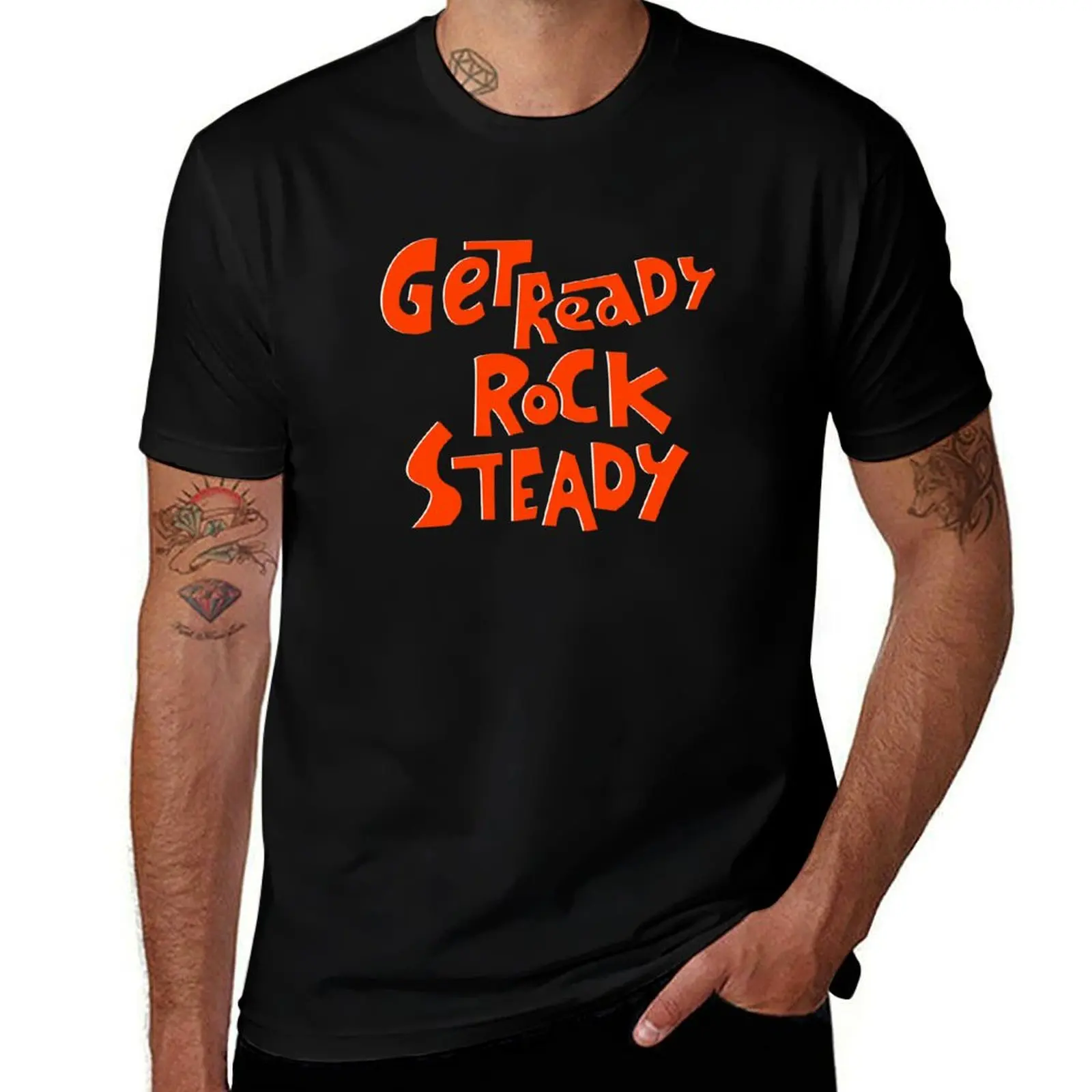 T-shirt décontracté à manches courtes pour tous les jours Get Ready Rock Steady