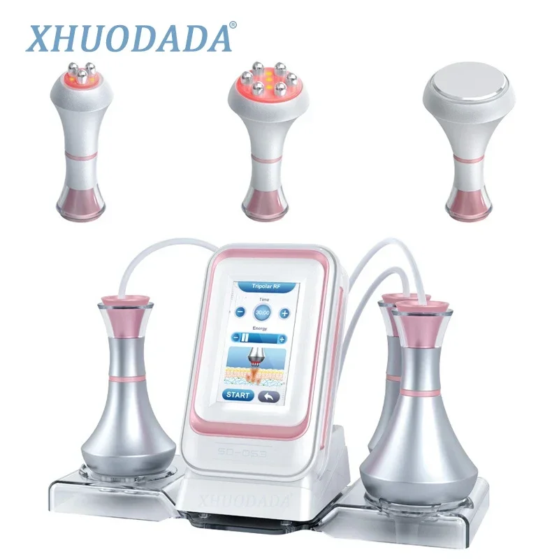 5 in 1 Tool 80K Cavitation Ultrasonic Body Slimming Machine Multi-Polar Frequency Anti-Wrinkle Rejuvenation Skin Lift Tighten