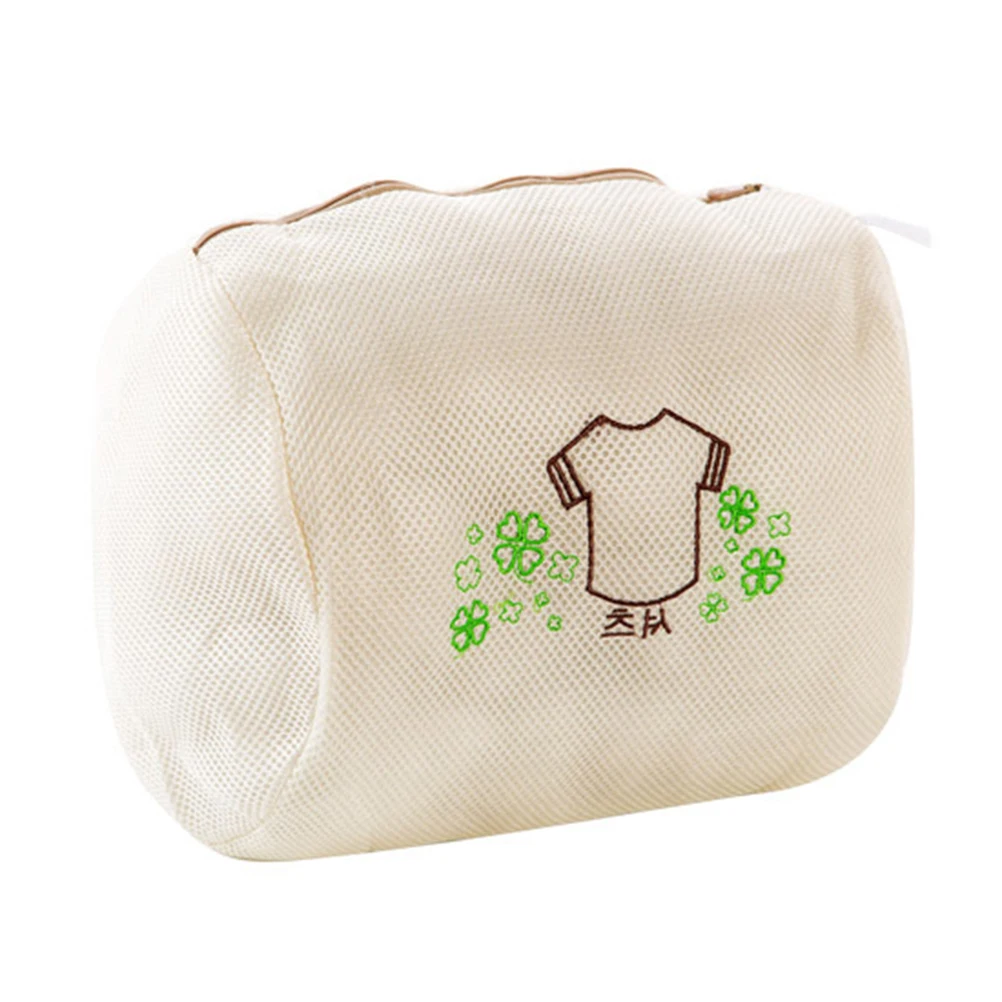 

Laundry Washing Bag Double Layer Thickened Zipper Mesh For Delicates Protection Foldable Nylon Laundry Net Storage