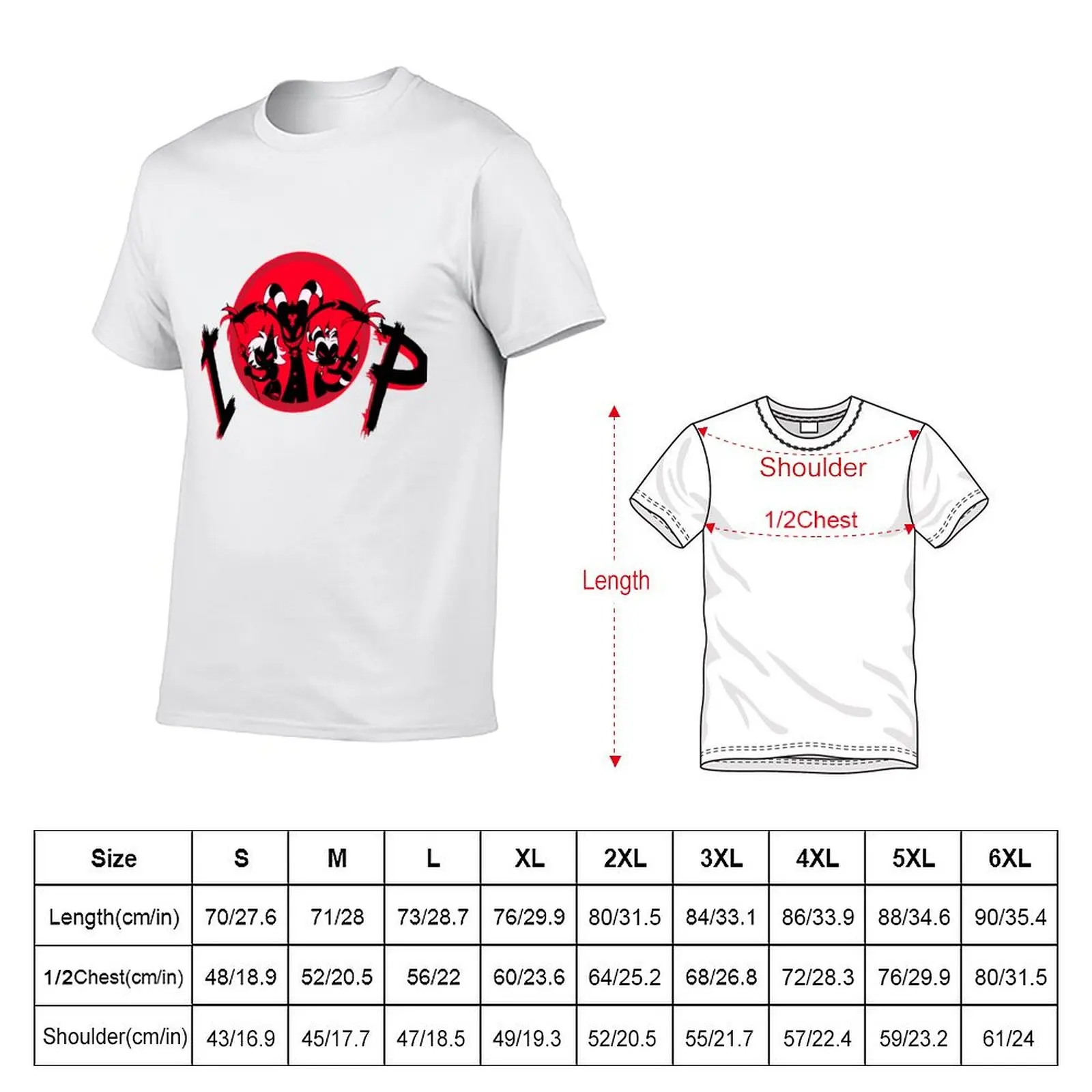 Helluva Boss IMP T-Shirt custom t-shirts rapper graphic tees blacks topping t shirts for men cotton