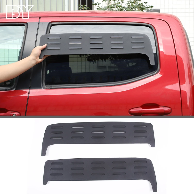 For Toyota Tacoma 2016-2022 Aluminum Black Car Rear Door Air Vents ventilation shutters cover Trim Car Accessories