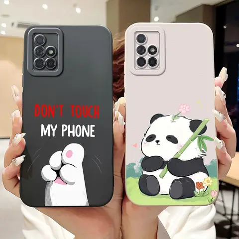 Pour Samsung Galaxy A71 Mignon Krasnocat Dessin Animé Téléphone Cas Pour Samsung A71 4G SM-A715F Silicone Souple Antichoc Cas