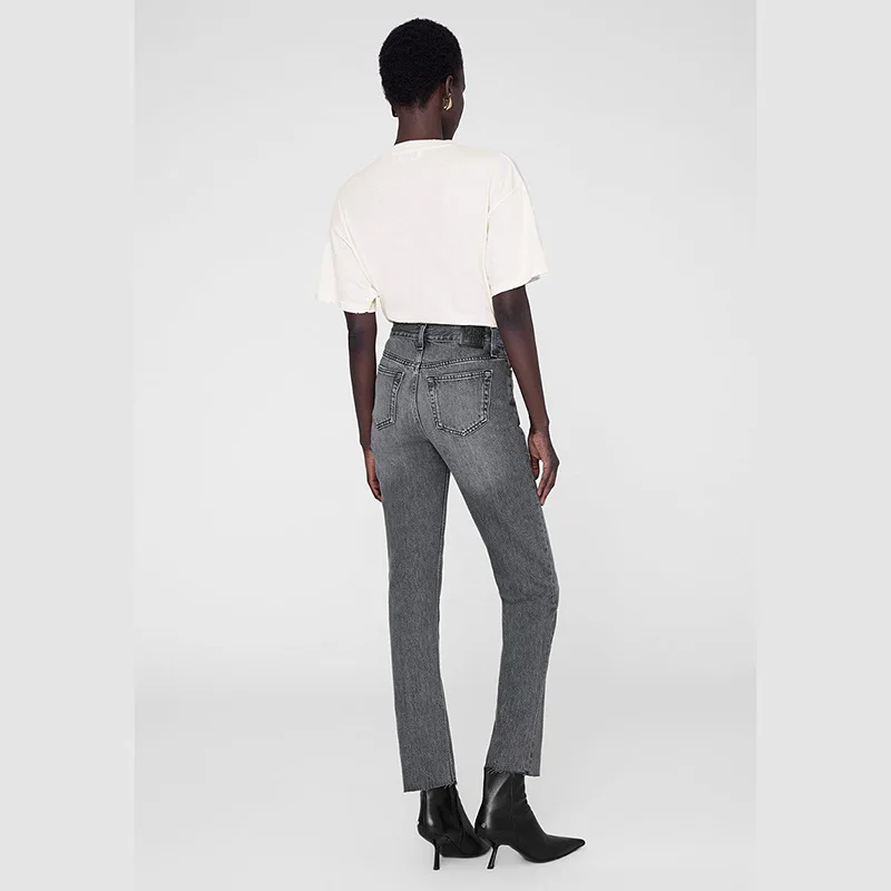 26 أوائل الربيع جديد أورورا رسالة الطباعة الرقمية ضوء المشمش القطن المرأة قصيرة الأكمام تي شيرت