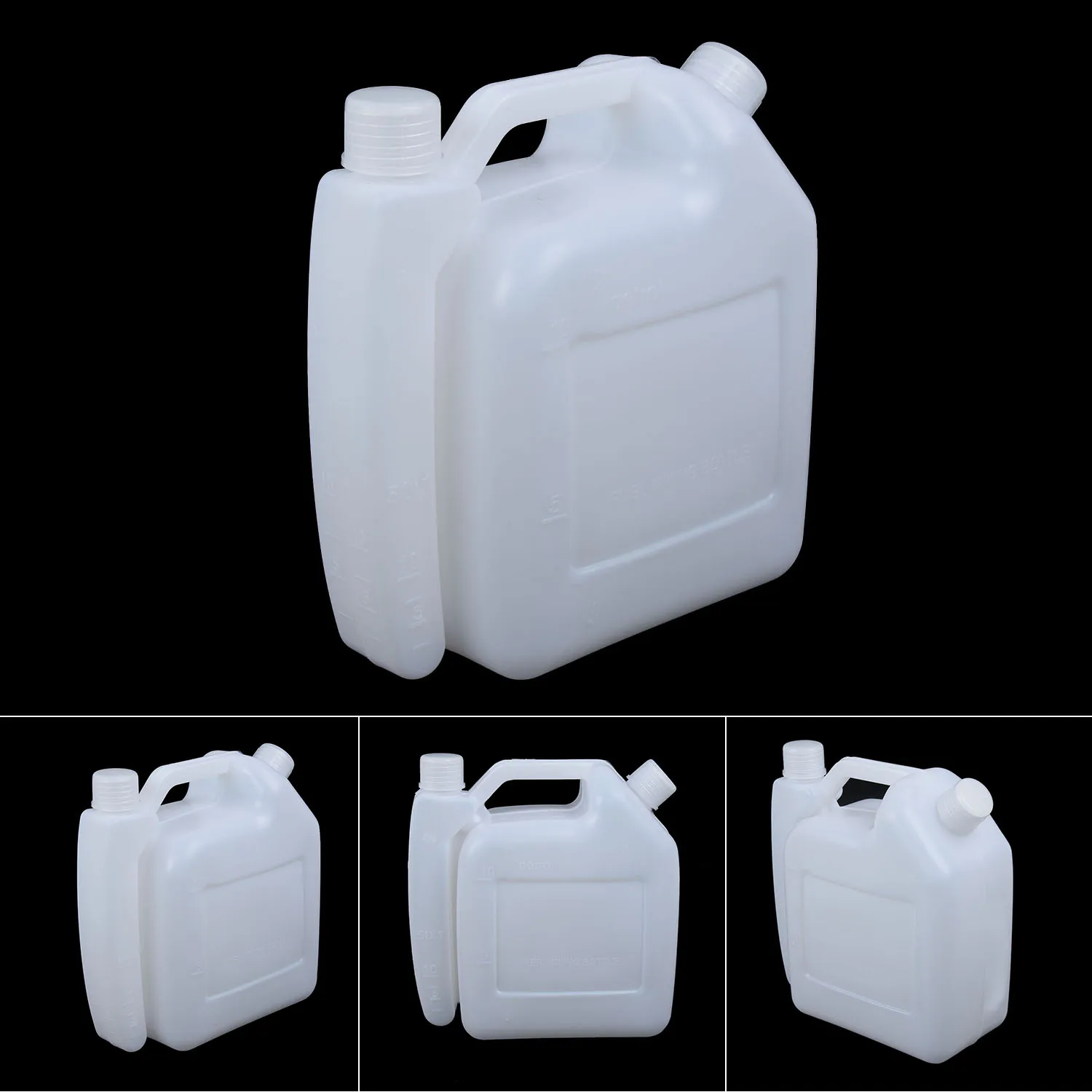 1L 2 Stroke Mixing Bottle Oil Gasoline Bottle For Chainsaw Mixing Bottle Container For Strimmers 1:25 50:1 Nylon Plastic