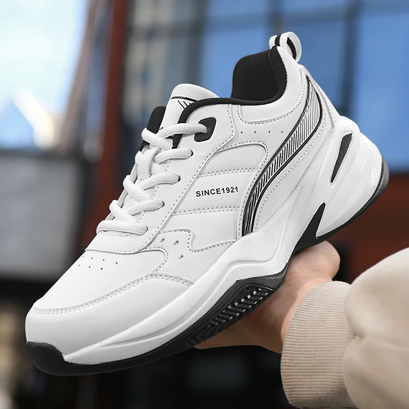 

Men's spring new casual versatile youth lightweight sports running shock-absorbing fly woven mesh breathable dad shoes