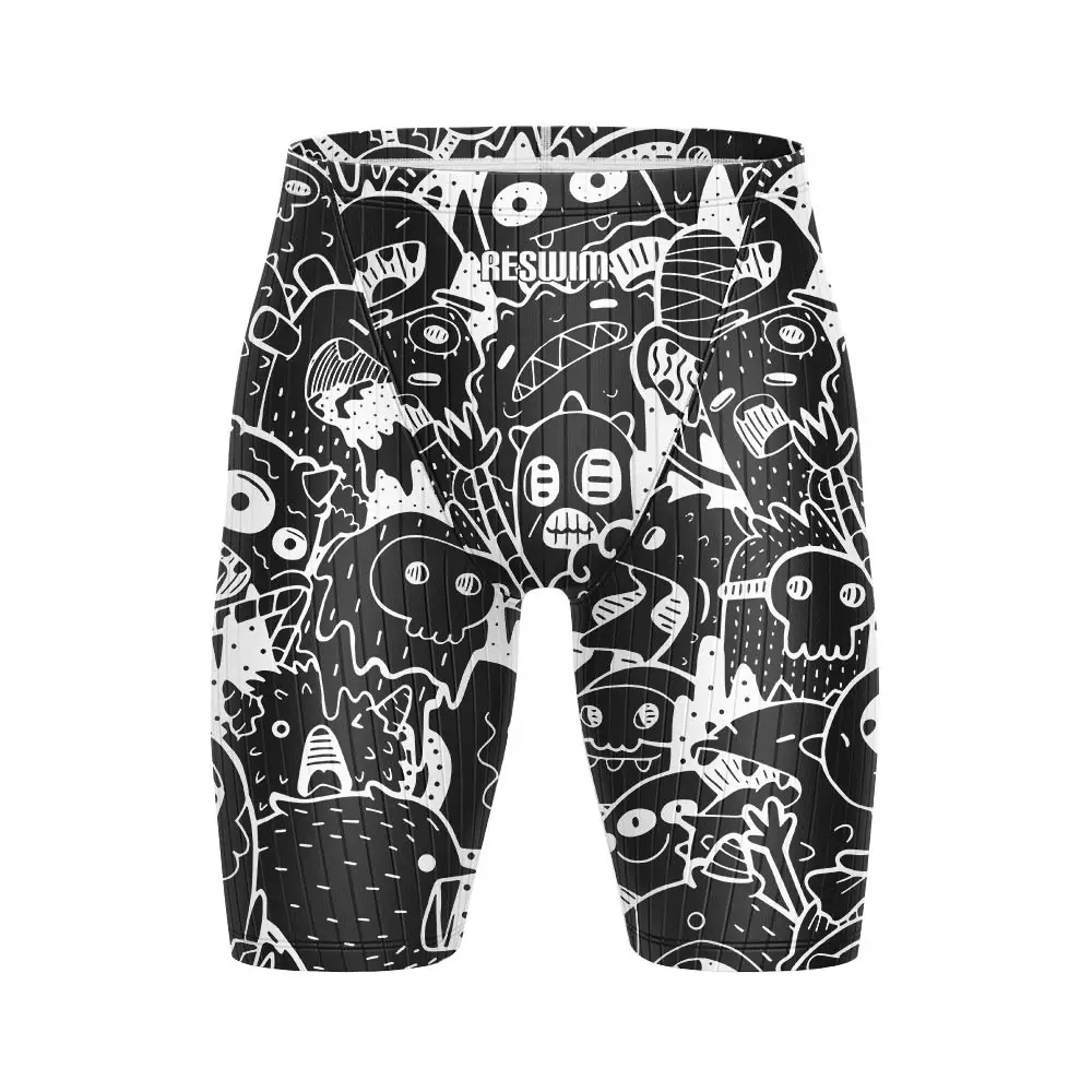 

New Swimming Men's Swimwear Swim Jammers Swimsuit Shorts Competition Training Short Racing Swim Trunks Diving Sports Surf Pants