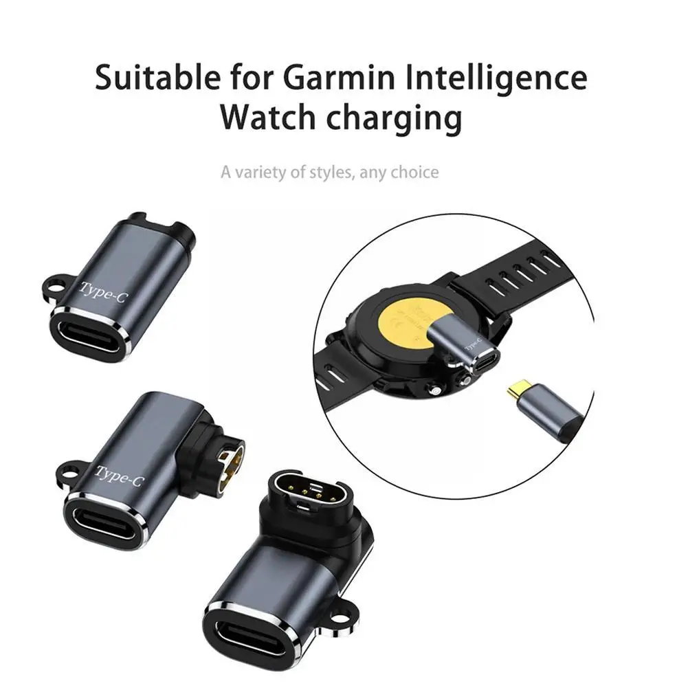 Type-C Transfer Suitable For GARMIN Garmin Watch Charging Adapter Charging Port Dust Plug Suitable For Fenix7 7X 5S 6 6X 6S K4H5