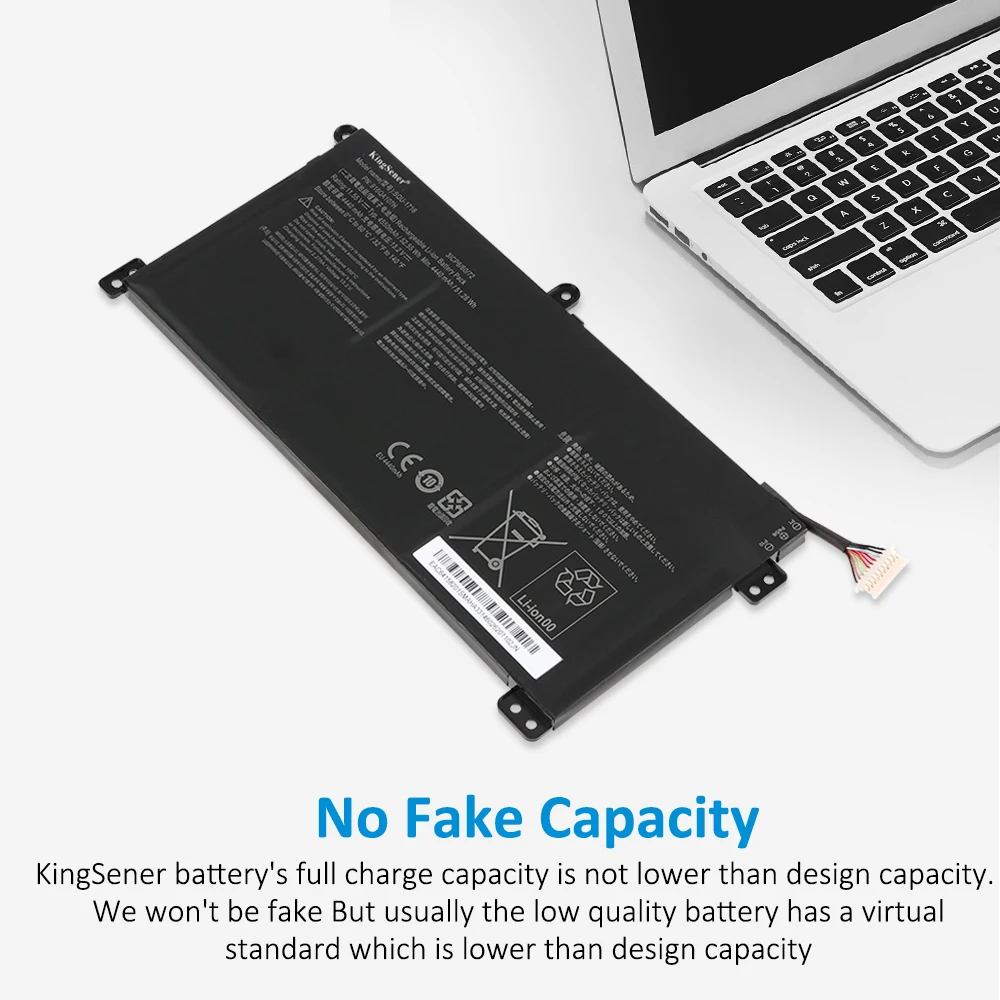 KingSener SQU-1716 SQU-1717 916QA107H Laptop Battery For Hasee KINGBOOK U65A U63E1 QL9S04 QL9S05 11.55V 4550mAh/52.55WH - Image 3