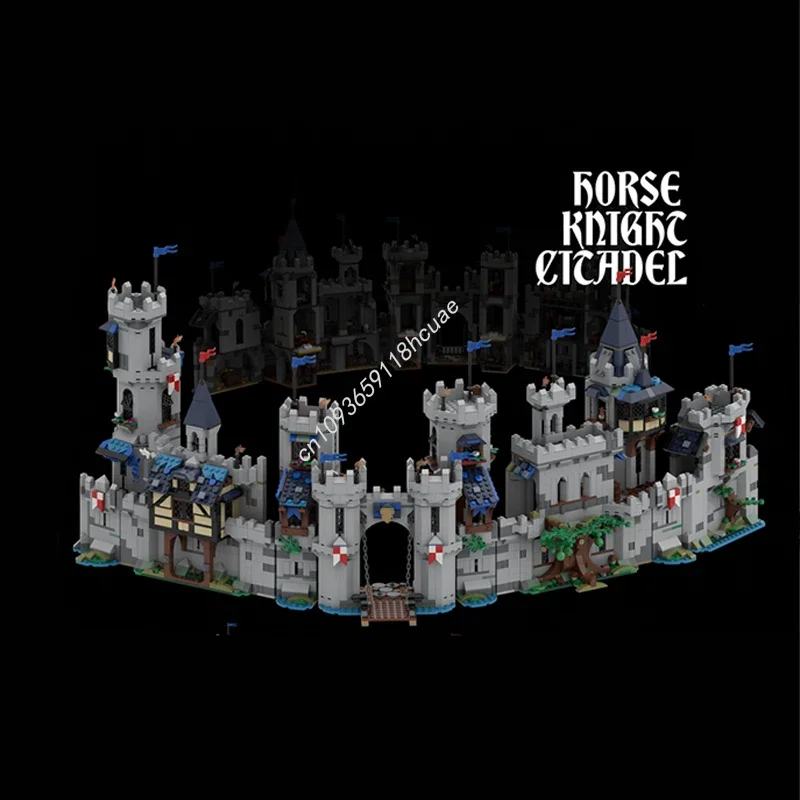 

3226 деталей MOC Конструктор Замок Рыцарей: Развивающий набор для сборки из пластиковых блоков, STEM-игрушка, Рождественский подарок