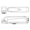 電動自転車交換用バッテリー,48V, 14Ah,672wh,500W,radrunner,radwagon,Power, City, 4 Plus 2
