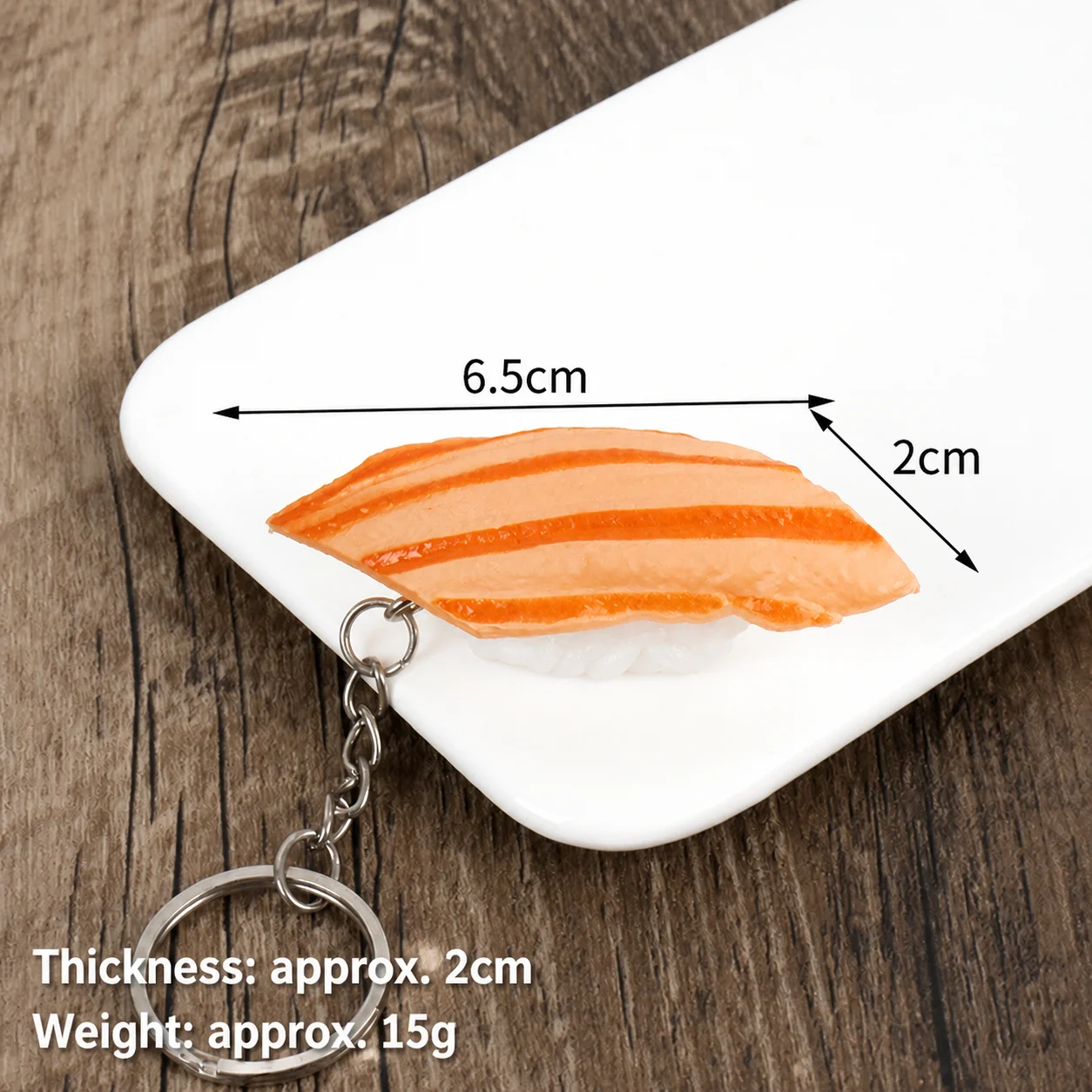 Pvc Sushi Key Ring Lightweight Japanese Food Play Accessory Simulation Sushi Keychain Cute Sushi Model Pendant For Bag Decor