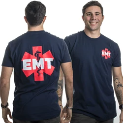 EMT AEMT Medical Paramedic Emergency Star of Life Emblem T-Shirt. Premium Cotton Short Sleeve O-Neck Mens T Shirt New S-3XL