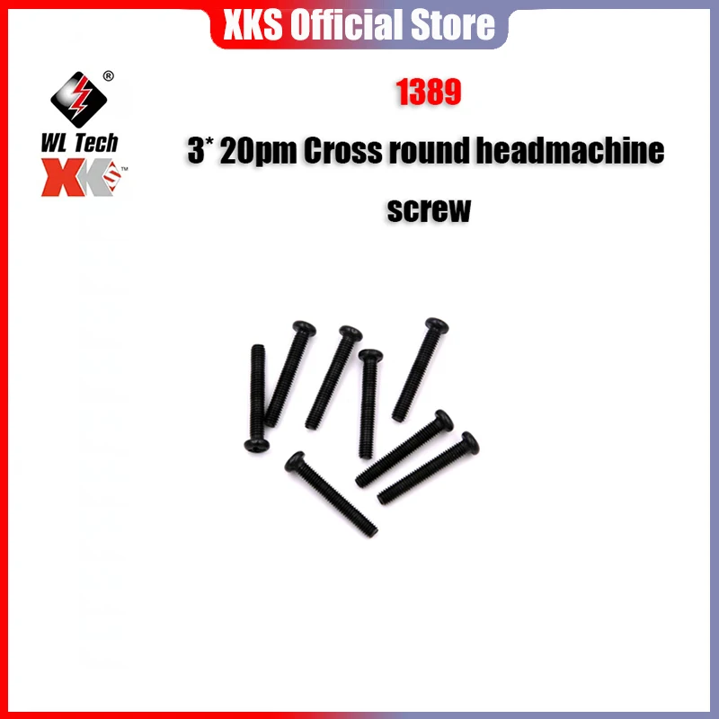 WLtoys 124017 1/12 RC Car Original Spare Parts   1389 3* 20pm Cross Round Headmachine Screw