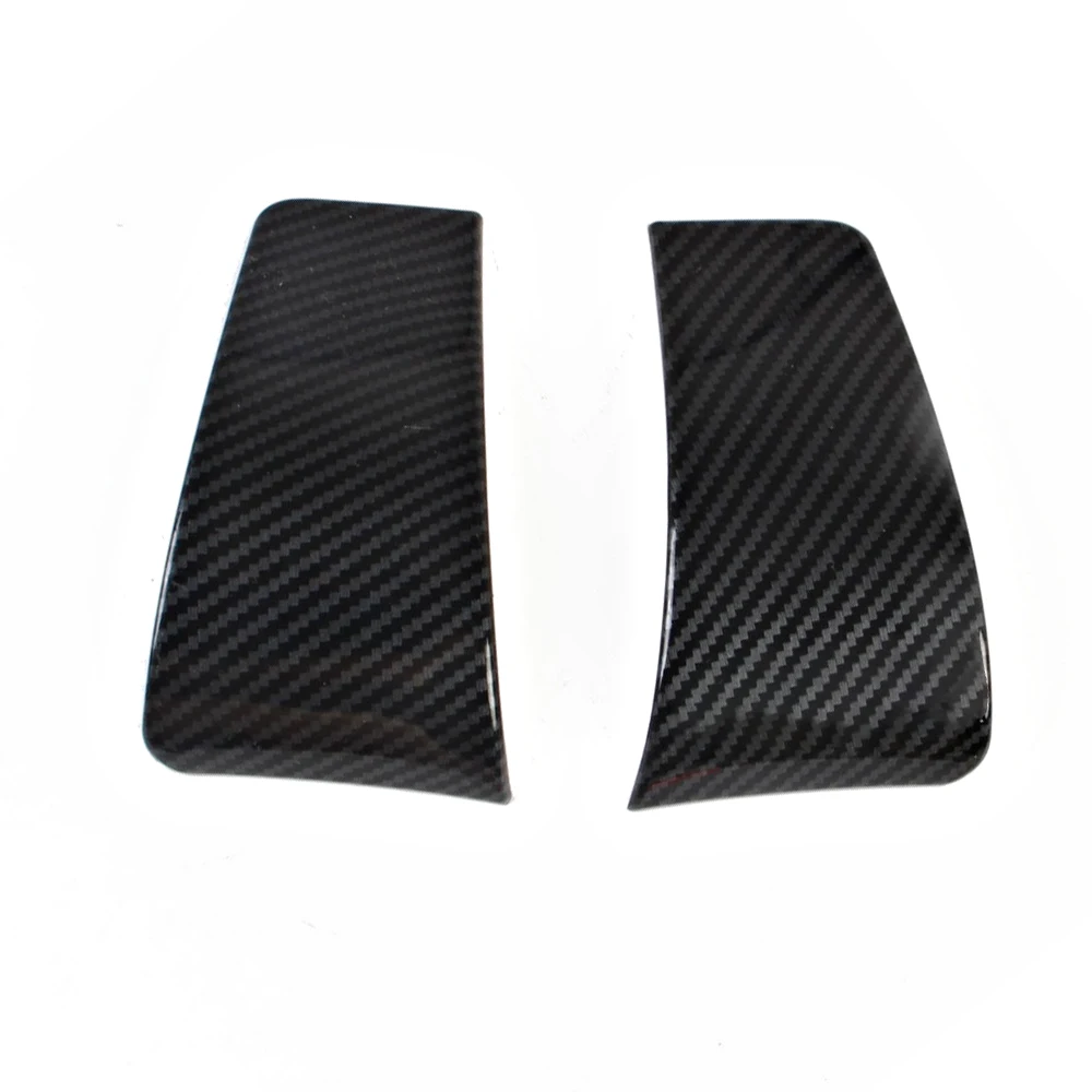 

2pcs Carbon Fiber Seat Safety Belt Button Decor Cover Trims for Dodge Challenger 2015-2020 Auto Parts