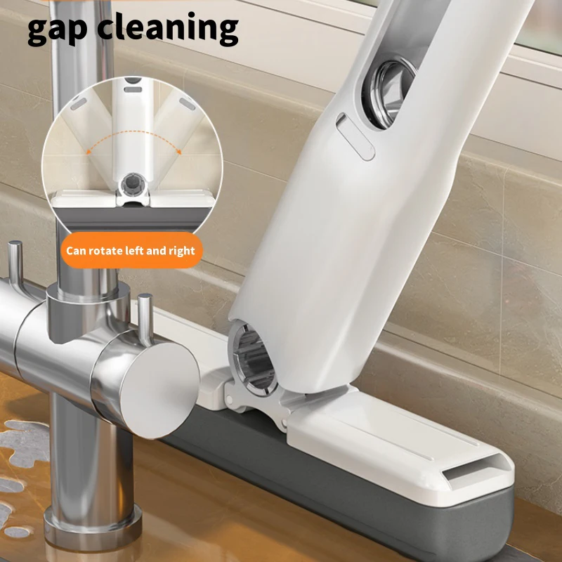 Mini Mop Folding Home Cleaning Mops with Self-squeezing Floor Washing Mops Clean Tools for Kitchen and Bathroom Glass Cleaning