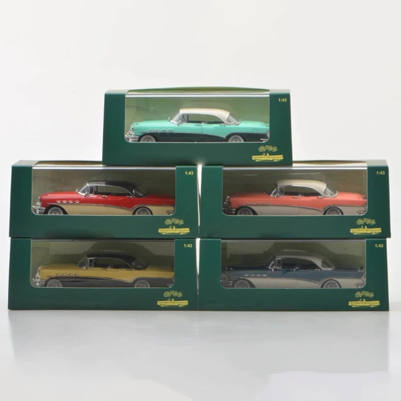 Modèle de voiture en alliage de Simulation de toit rigide, échelle 1:43, 1956 Roadmaster-Riviera-4 portes, affichage statique, cadeau, décoration Souvenir à collectionner