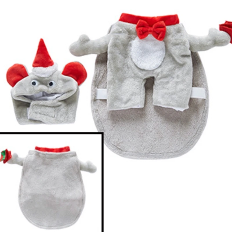 Holiday Christmas Pet Costume Set Celebratory Pet Attire Fashion Pet Party Wear