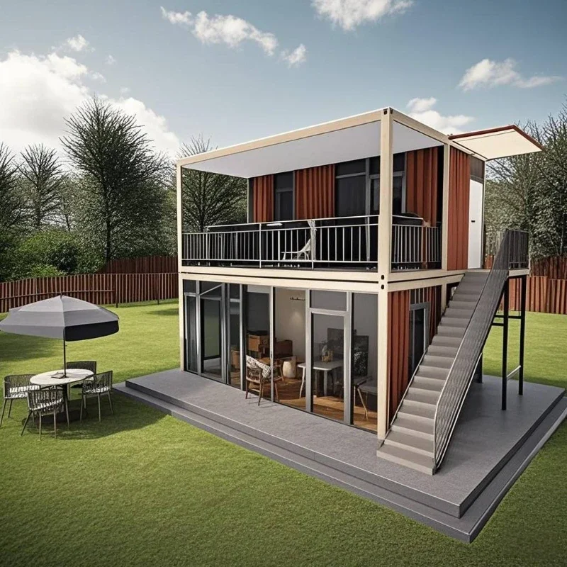 Hot Sale Container House Foldable Bouble Wings Container House 20ft 40FT Tiny Home Prefab Modular Container House for Austalia