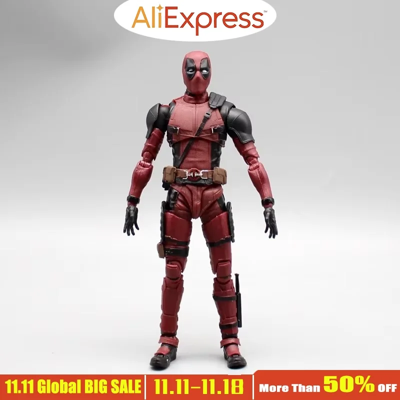 Marvel Deadpool 2 15cm figura de acción Shf x-men Yamaguchi estilo modelo móvil Pvc Gk estatua de Anime coleccionar juguete niños regalo de cumpleaños