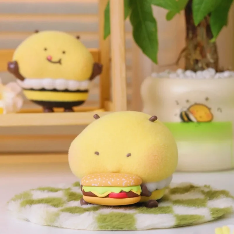 

Little Bee Mimi Series слепая коробка милые флокированные ручной работы Kawaii настольные декоративные украшения для девочек на день рождения Surprisetoy