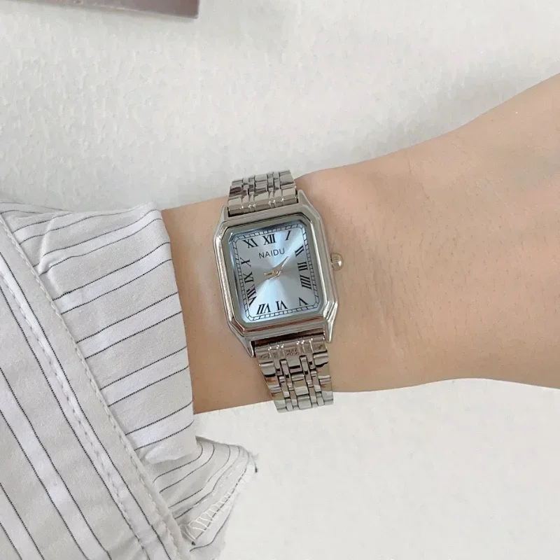 Dropshipping Luxury Famous Brand Stainless Steel Quartz Watch Fashion Female Student Leisure Wristwatch Relojes Para Mujer