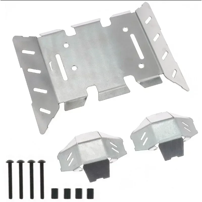 แผ่นกันกระแทกใต้ท้องรถโลหะสแตนเลส สำหรับ Axial AXP8 Gilamon 1/8 รถบังคับวิทยุ อะไหล่แต่ง