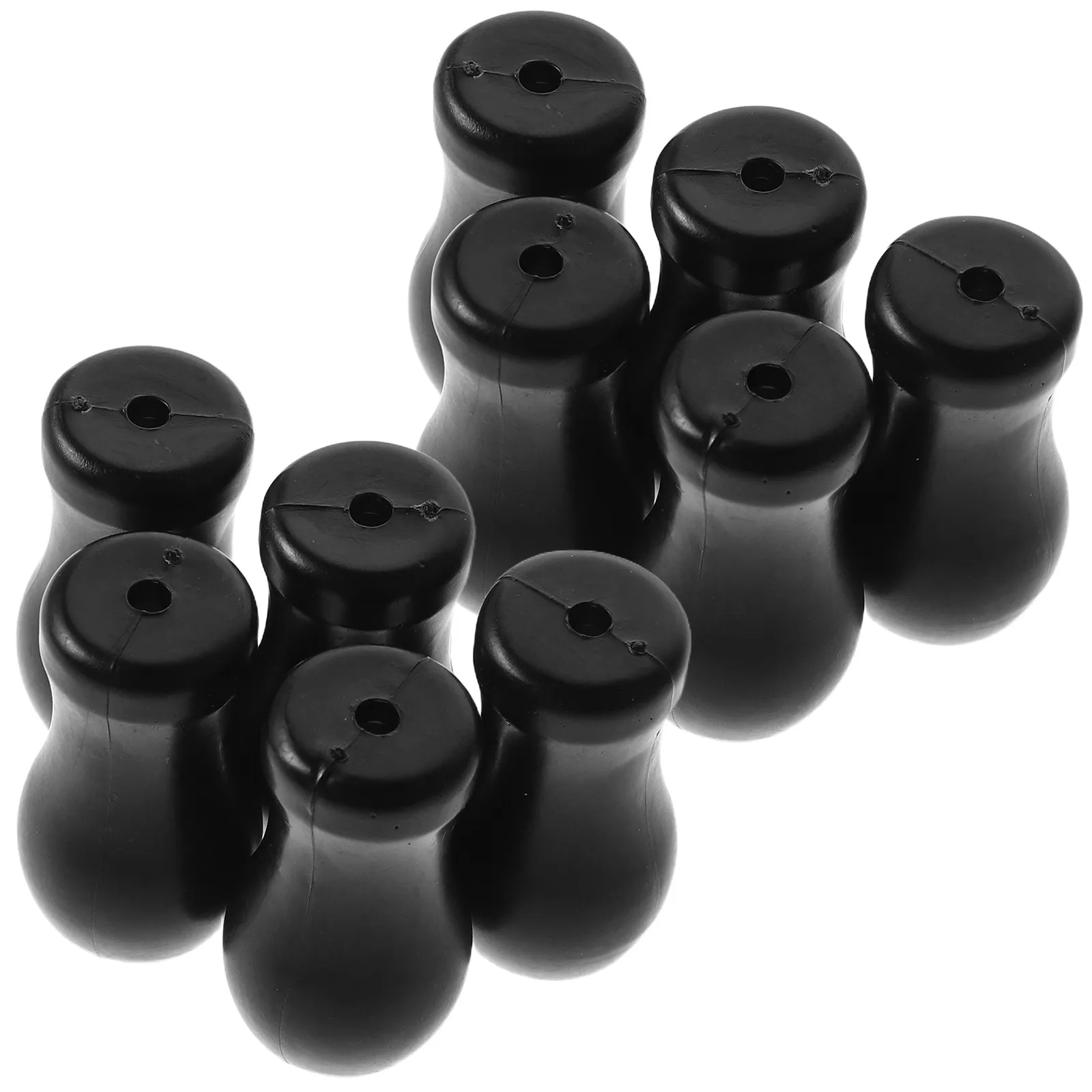 

10Pcs Window Blind Cord Knobs Black Plastic Replacement Pull Cord Ends Curtain Rope Knobs Tassel Drops Accessories for Home