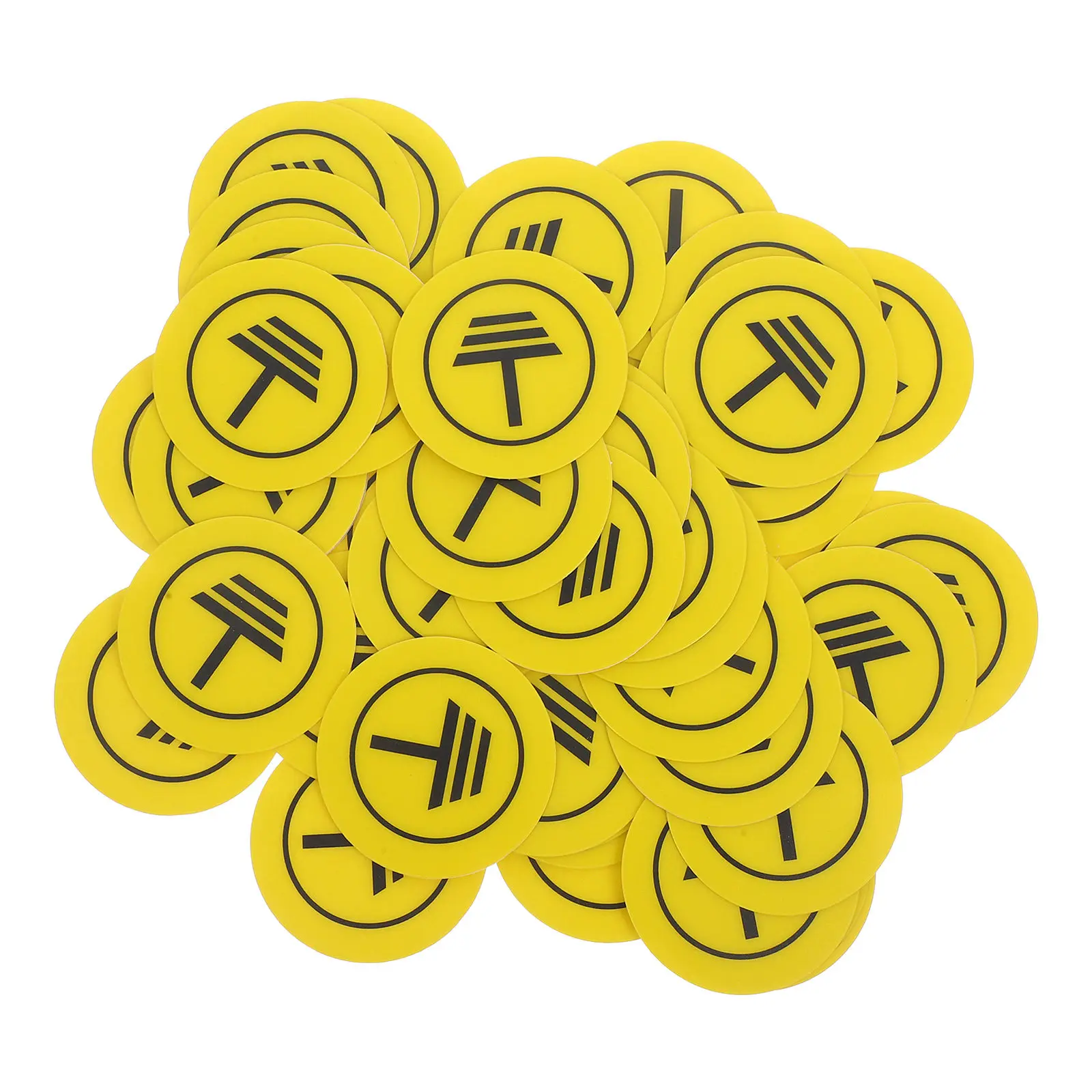 50Pcs Grounding Warning Signs 5Cm Triangular Reflective PVC Electric Safety Tags for Grounding Rods Electrical Panels Wire