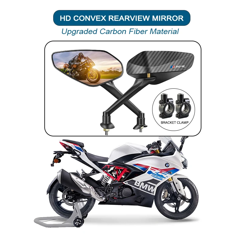 

Мотоциклетное внедорожное антивибрационное антибликовое широкоугольное зеркало заднего вида для BMW G310R F750GS F850GS GSA G 310R F650GS G310GS логотип