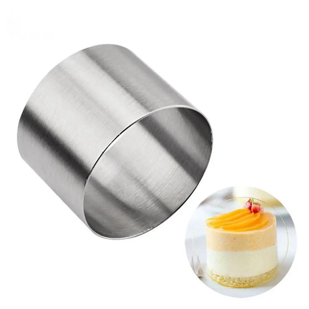 Mould Decorating Pastry Tool Mousse Ring Mini Round Cake Mold Stainless Steel