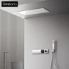Chrom-Wandmontage-Decke, thermostatisches Regenduschsystem, LED-Anzeige, 3 Sprühmodi, Messing, Verbrühschutz, einfach zu installierende Dusche 1