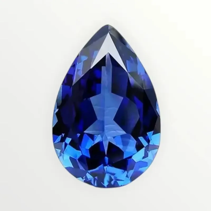 

L-Lab Grown Sapphire Pear Cut Royal Blue Color AAA+Clarity Gems for Jewelry Setting&Custom Design Selectable AGL Certificate-M