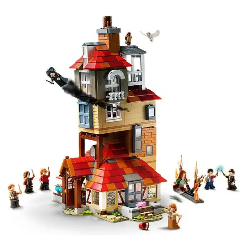 Moc The Burrow Grimmauld Place 4 Privet Drive Astronomy Tower Model Building Blocks Toys for Birthday Gift image 3