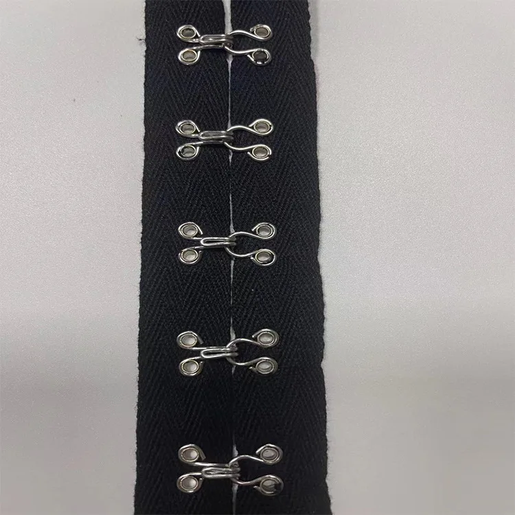 Superior 1-5yards/lot 4cm di larghezza occhi gancio fettuccia fibbia clip accessori per abbigliamento materiale fatto a mano fai da te trim