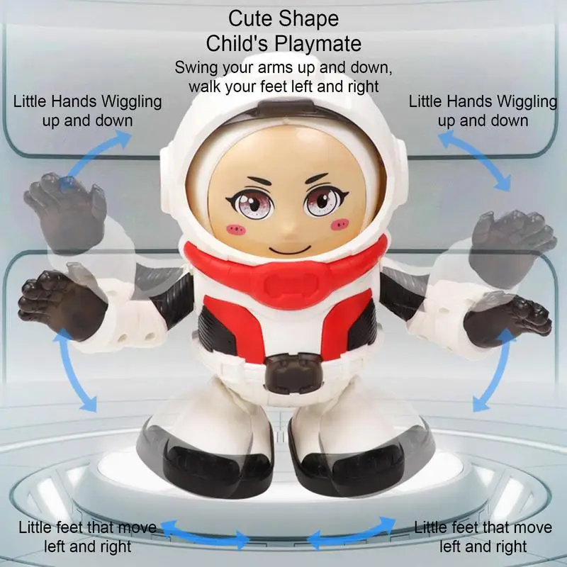 المحمولة التفاعلية الرقص رائد الفضاء لعبة ، قابلة لإعادة الاستخدام الموسيقية المشي روبوت ، التعلم والتعلم اللعب #4