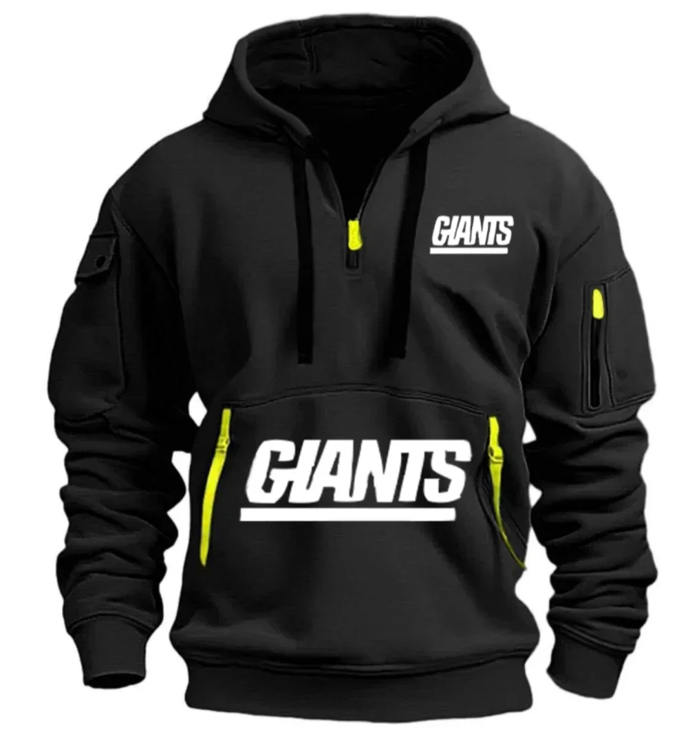 

The 2026 New Men's Autumn and Winter Half-zipper Multi-pocket Pullover, Casual Fitness Hoodie, Fashionable and Warm Sweatshirt