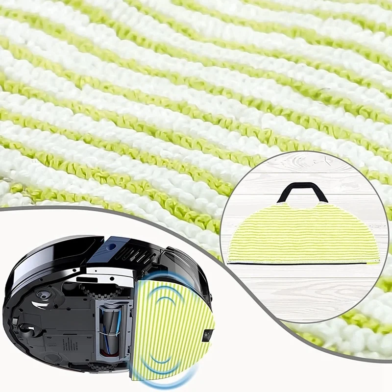 الروبوت فراغ ممسحة استبدال ، 2 في 1 روبوت الملحقات ، متوافق ل القرش RV2610WA ، AV2610WA ، AI الترا