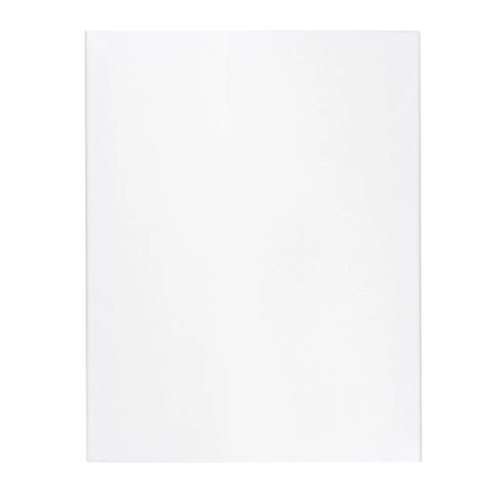 Art Supplies 11.8x15.7in Stretched Canvas White Rectangle Painting Canvas Hybrid Linen Canvas Frame For Artists