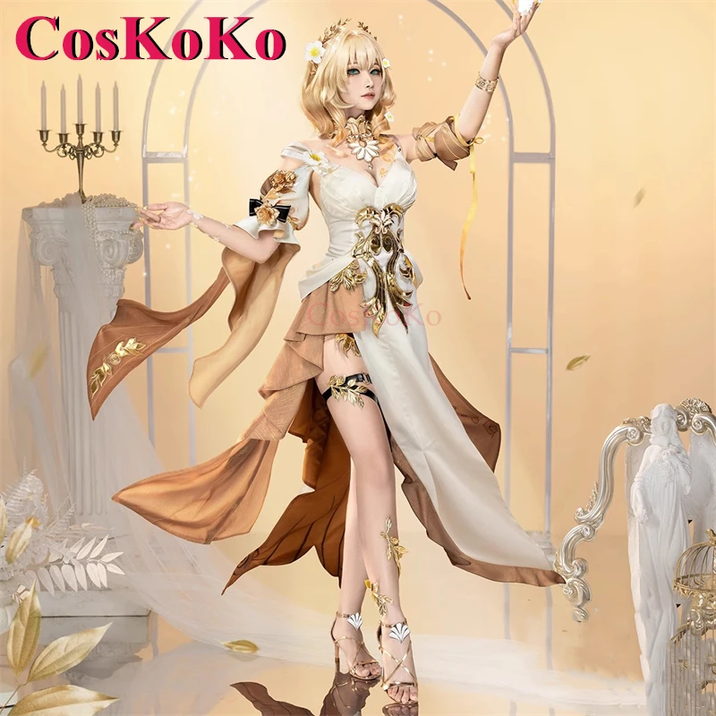 CosKoKo Aglaea Cosplay Game Honkai: Star Rail Costume Elegant Gorgeous Formal Dress Halloween Party Role Play Clothing S-XL New