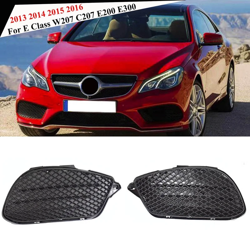 

Car Front Bumper Lower Grille Fog Lamp Cover For Mercedes-Benz E Class W207 C207 E200 E300 2013 2014 2015 2016