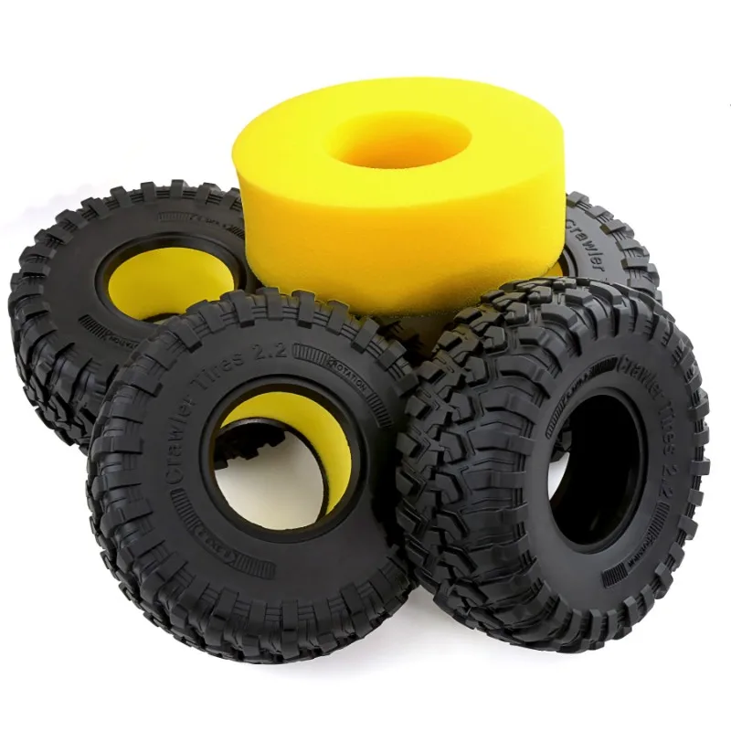 

Для 1:10 RC Rock Crawler 4 шт. 2,2 дюйма Rocks шины колеса шины для осевого SCX10 TRX-4 D90 D110 TF2 Traxxas обновление RC грузовика колеса
