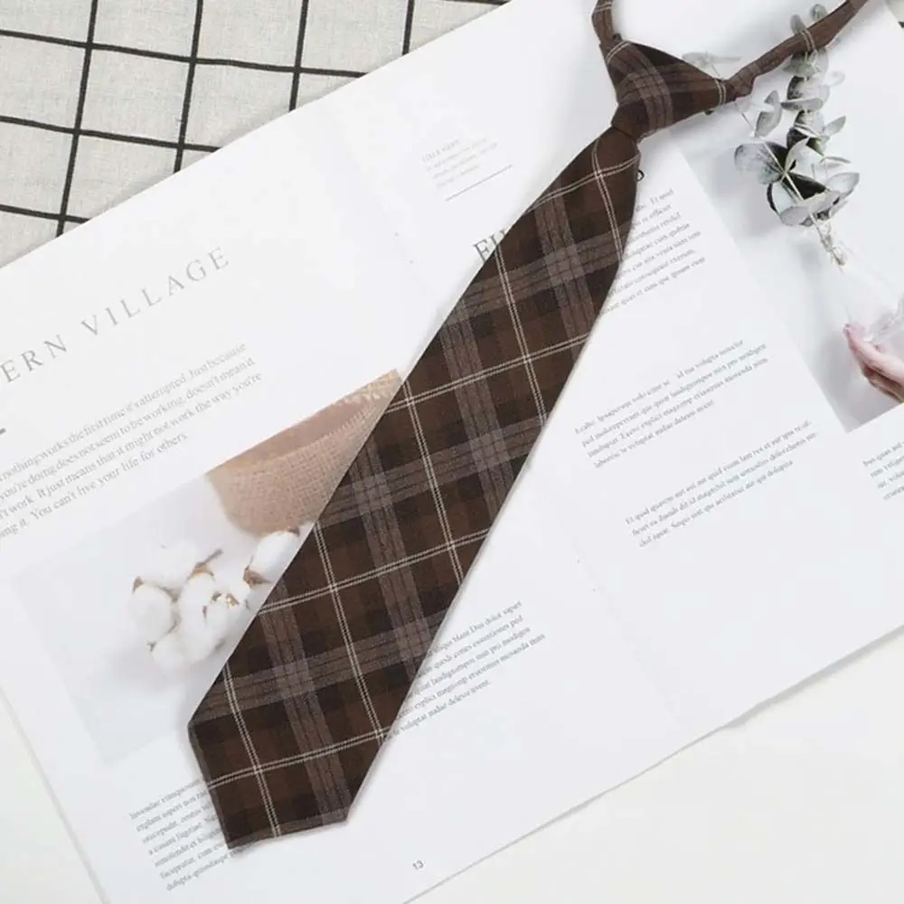 

Striped Pattern Ins Short Cute Lolita Style All-Matching Tie-Free JK Decoration Women's Ties College Style JK Ties Neck Tie