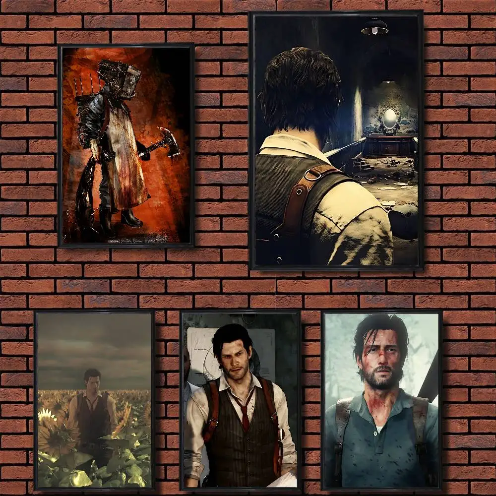 

cool T-The Evil Within horror Poster Prints Wall Art Picture Painting Gift Living Room Restaurant Bar Large Dec Sticker