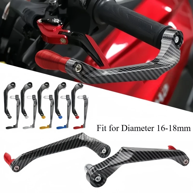 

Universal Motorcycle Waterproof Brake Clutch Levers Handlebar Protecter Carbon Fiber Plastic Parts fit for Diameter 16-18mm