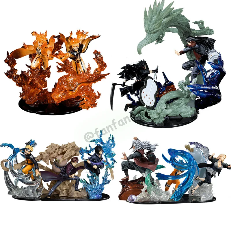 Figuras de acción de Anime Naruto Mistery Box, bolsa de la suerte, Uzumaki Sasuke Kakashi, modelo de colección, juguetes para niños, caja ciega
