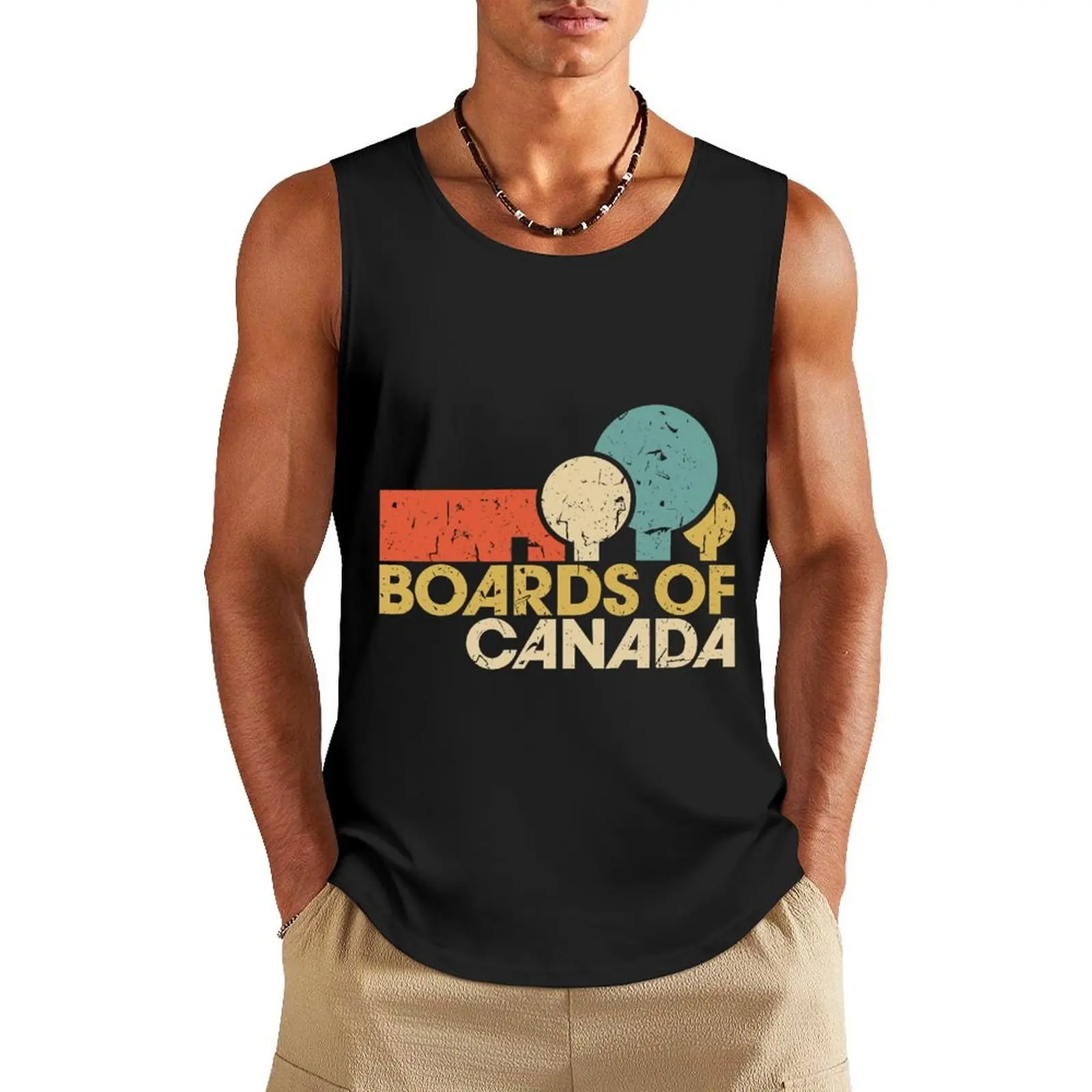 

BOARDS OF CANADA in cramped quarters Tank Top sleeveless man shirts summer clothes summer clothes men 2024 gym t shirt men