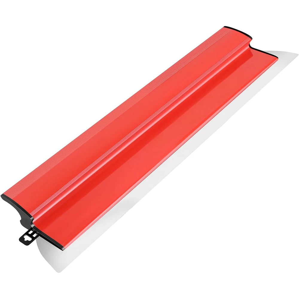 Spatule de surface avec lame en acier inoxydable, poignée ergonomique, design semi-circulaire, couteau à ruban adhésif pour cloisons sèches de 32 pouces, lame remplaçable, poignée ABS légère antidérapante, grattoir de finition murale pour la construction, le plâtrage et le revêtement, outil de lissage professionnel